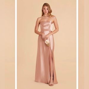 Convertible Rose Gold Blush Bridesmaid Dress